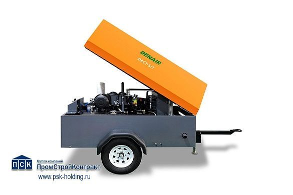 Дизельный компрессор Denair DACY 5.3/7 с двигателем Kubota